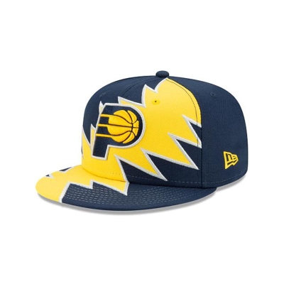 Blue Indiana Pacers Hat - New Era NBA Flash 9FIFTY Snapback Caps USA9134582